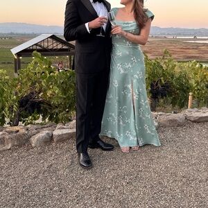 Birdy Grey Sage Floral Maxi Dress